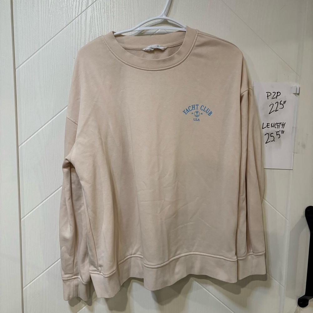 Cream Crewneck Sweatshirt